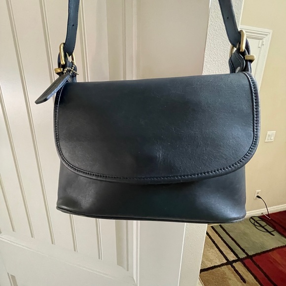 VINTAGE Coach Black Bag - Picture 2 of 5